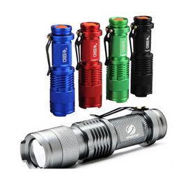 Antorchas Colourf Linterna Led a prueba de agua de alta potencia 2000Lm Mini Spot Lamp 3 Modelos Zoomable Cam Equipment Antorcha Flash Light Drop De Dhasl