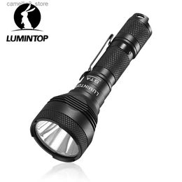 Torches EDC lampe de poche puissante éclairage extérieur IP68 étanche 14500/AA batterie haute puissance pince torche LED 550 Lumens Camping GTA Q231130