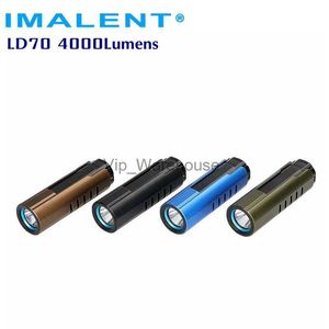 Zaklampen IMALENT LD70 Mini Zaklamp 4000 Lumen Krachtige Waterdichte Lantaarn Super Heldere Oplaadbare Zaklamp Voor EDC Camping HKD230902