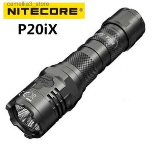 Torches NITECORE P20iX USB-C lampe de poche LED Rechargeable Super lumineux militaire tactique 4x XP-L2 V6 fente forte faisceau lumineux lanterne torche Q231130