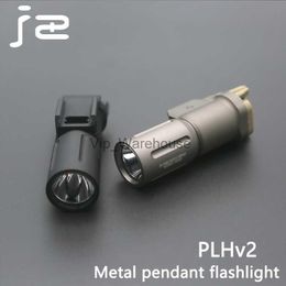 Antorchas PL350 PLHv2 Linterna 18350 16340 Luz táctica Lámpara de metal de alta potencia Ajuste riel de 20 mm HKD230901