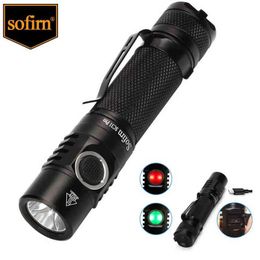 Torches Sofirn SC31 Pro puissante lampe de poche LED rechargeable 18650 torche USB C SST40 2000LM Anduril J220713