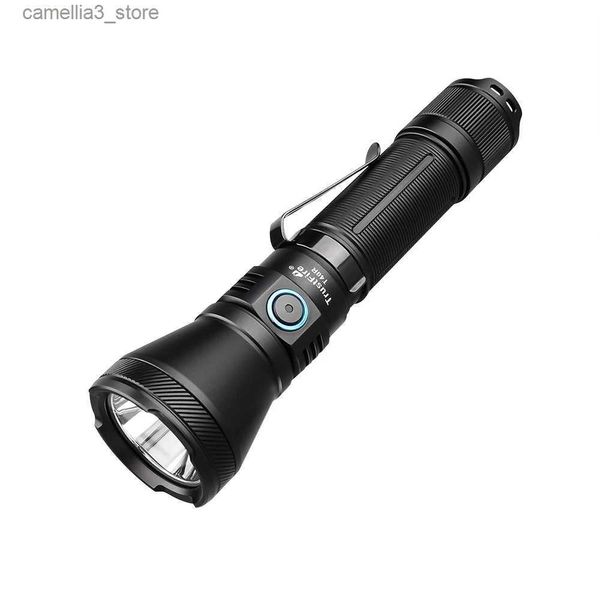 Torches Trustfire T40R lampe rechargeable tactique 1800 Lumen 550 mètres portée de faisceau lampe de poche LED avec chargement USB auto-défense IP68 torche Q231013