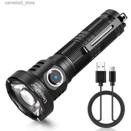 Torches UniqueFire H7 poche LED puissante tactique EDC lampe de poche SFT40 2500lm USB C Recharge 21700 torche pour randonnée Camping urgence Q231130