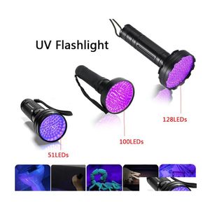 Torches UV LED Traviolet Torch lampe 395 nm Longueur d'onde 51 100 128 LEDS PLOCHELAGNE DEMILLE DEMIL