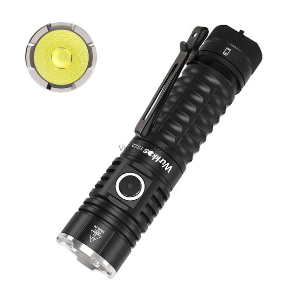 Torches Wurkkos TS22 lampe de poche rechargeable 21700 LED XHP70.2 puissante Max 4500LM IP68 avec queue magnétique charge inversée pour la randonnée HKD230902