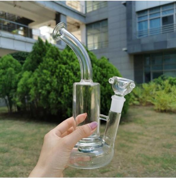 Tornado Glass Bong Hookahs Beaker base Dab Rigs Recycler Heady SMoke Water Pipes Cigarette con 18mm Ash Catcher