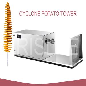 Máquina cortadora de patatas Tornado, cortadora eléctrica en espiral, picadora de patatas fritas