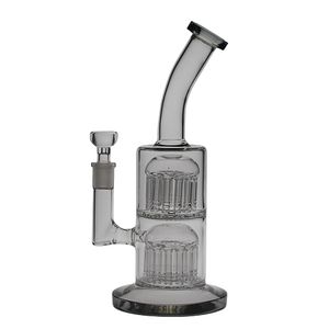 SAML Hookahs GLASS 10-11 Inch Tall DUBBELE MICRO 13 TOT 13 armen bomen bong percolator verbonden met onderste glazen dab rig Joint size 14.4mm PG3014