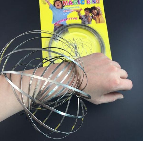 Toroflux Flow Rings 3D Kinetic Sensory Interactive Cool Toys Pour Enfants Adultes Anneau Magique Drôle Jouet KKA4422