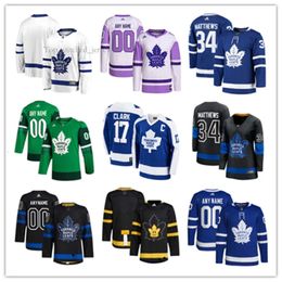 Toronto Maple Custom Leafs Hóquei Jerseys 88 William Nylander 44 Morgan Rielly 35 Ilya Samsonov 2 Luke Schenn 91 John Tavares 25 Conor Timmins 60 Joseph Woll 52 5432