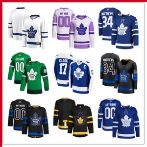 Toronto Maple Custom Leafs Hockey Jerseys Wayne Simmonds Nicholas Robertson Matt Onuska Samuel Richard Victor Mete Timothy Liljegren Matthew