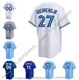 Torontos Custom Baseball Jerseys Vladimir Guerrero Jr Bo Bichette Home Away Jersey Men Women Youth S-3XL