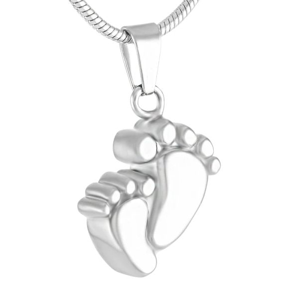 Torques Baby Feet Urn Hold Hold Ashes Memorial Jewelry Pendant Collier Famille / Collier Human Collier Urn Vente chaude Crémation Urn Collier