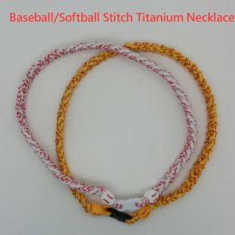 Torques Collier en titane tressé Fastpitch Baseball Softball Stitch