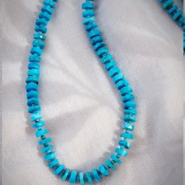 Torques – collier de perles turquoise naturelles de haute qualité, pour femmes, mode, nœud exquis, chaîne de corde, bijoux quotidiens pour fête de mariage