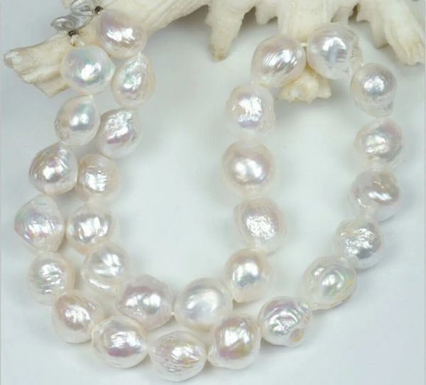 Torques ENORME NATURAL 1213MM Collar de perlas blancas kasumi de los mares del sur australianos 18