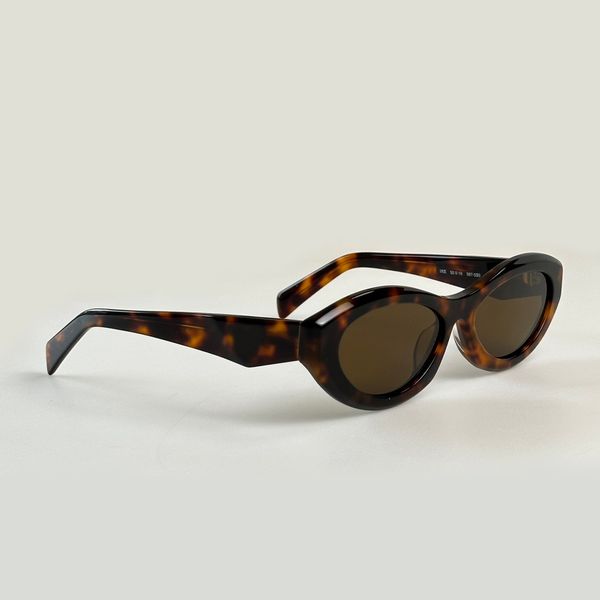 Tortoise Cat Eye Sunglasses 26Z Havana Brown Lens Femmes Summer Sénois Gafas de Sol Sonnenbrille UV400 Eye Wear avec boîte