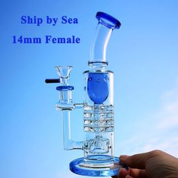 Torus Ratchet Perc Narguilé Heady Verre Bongs Pomme De Douche 14mm Dab Rig Épais Fumer Des Conduites D'eau