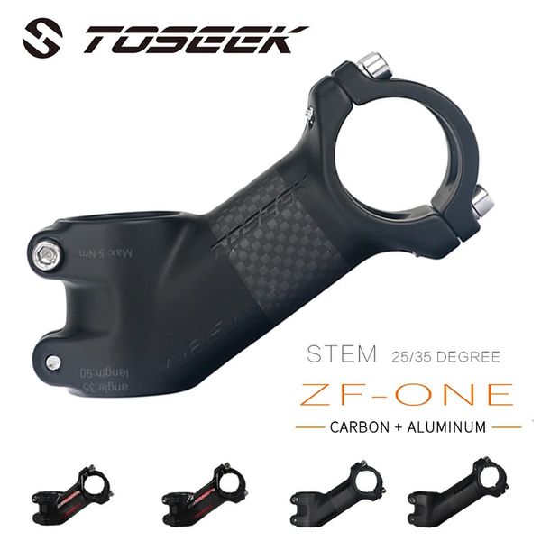 Tosearch carbone vtt puissance 318mm tige de guidon de vélo 10172535 degrés Table de vélo ultraléger partie de route 240325