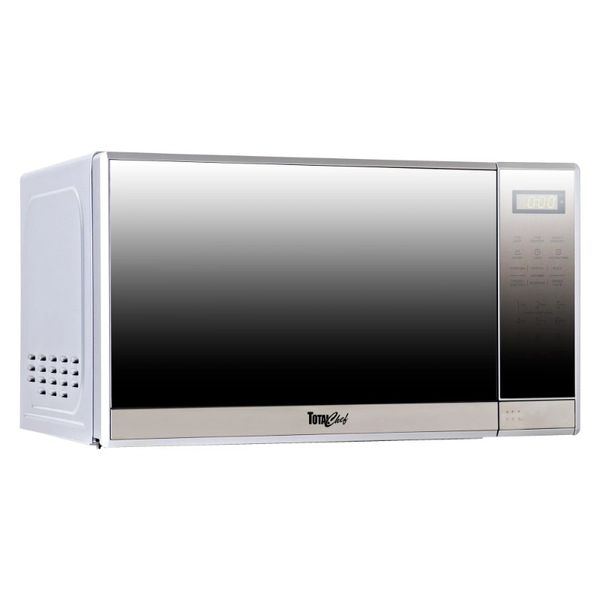 Horno microondas Total Chef, 700 vatios, 0,7 pies cúbicos/20 L, controles digitales con pantalla táctil, 6 modos de cocción preestablecidos para patatas