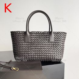 Tote 10a Intreccio Lambskskin Lederen Top Bag Mirror 1: 1 Kwaliteit Designer Luxe tas Mode Handtas Woman Schoudertas Cabat 40 cm met geschenkdoos Set WB103V