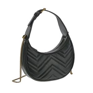 Bolso de mano 2023 Nuevo diseñador para mujer Bolso de la axila Bolso clásico de lujo Media luna Bolsa de cuero Monedero de las mujeres Bolso cruzado Moda Lady Cadena Bolsa de hombro 5 colores K1