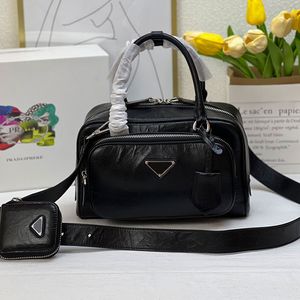 Bolso de mano Bolsos cruzados Bolsos de mano Bolso de mujer Monedero Cuero de piel de oveja Bolsillo externo Monedero pequeño Monedero Cremallera de moda Correa de hombro extraíble