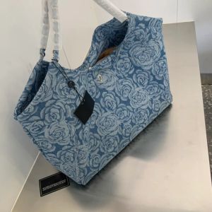 sac fourre-tout denim Grand shopping sac de magasinage de voyage