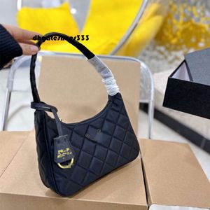 Tote Bag Designer 2023 New Lingge Hobo Axilar Bag: Antique Nylon Waterproof y Anti Dirt Black Handheld Shoulder Women's Women's Women's
