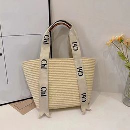 Bolso bolso bolso de diseño 2024 Nuevo estilo de vacaciones Bolso tejido de hierba moda