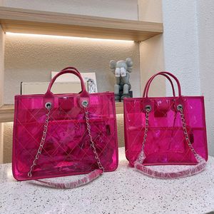 Tote Bag Designer Bag Luxe Crossbody Handtas Mode Strandtas Clear Jelly Bag Grote capaciteit Reismerk Dames Schouder Purse Pink Pink Handtas Wallet