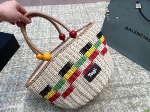 Draagtas designer tas dames luxe handtas raffia's handbeklaagde strozak hoogwaardige strandtas grote capaciteit bakken boodschappentas schoudertassen portemonnee