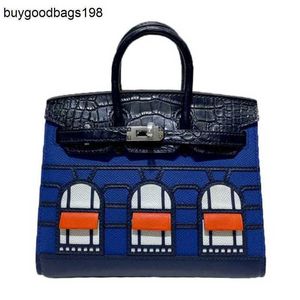 Tote Bag Designer Tassen Handtassen Hoogte Bag Mode Leer Portable Highgrade Cow Stitching Crocodile Skin Small House Dames