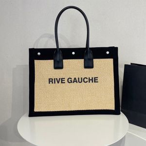 draagtas Designer tassen boodschappentas RIVE GAUCHE Luxe handtas Mode schoudertassen Luxe damestassen Zomer damestas Vakantietas Grote onderarmtas