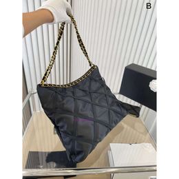 Tote Bag Designer Black Gold Big Bag Chaneles Chain Toile Oxford Nylon Butot Sac Feme 22 Small Checkered Handbag Tide