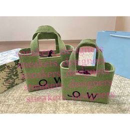 Tote Bag Designer Grass Summer Straw Bag Beach Holiday Tote Bags Designer Dames Mandtassen Winkelen Vakantie Handtas Beachtas Tas 30cm 24 cm 24 cm