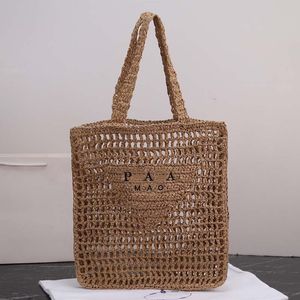 draagtas designer toteme Handtas Luxe portemonnee designer dames handtas tote Geweven tas Zomer Strozak abrikoos Outdoor vrije tijd Reizen Handtas met grote capaciteit