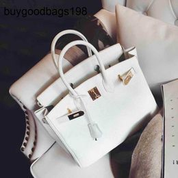 Tote Bag Designer Womens Handbags BK Fabriqué à la main 7A 2024 Nouvelle boucle de serrure avec motif en lychee européen et américain