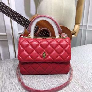 Bolso de mano Bolsos de cuero genuino Bolso de hombro para mujer Cartera de mensajero de moda cruzada de lujo Estuches para cámara Bolso de noche versátil de moda con cadena