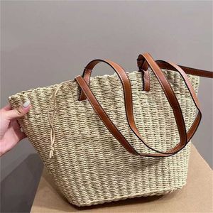 Sac fourre-tout haute définition jia luo yi mode anagram classique tissu lafite gras plage de chou panel panier de chou