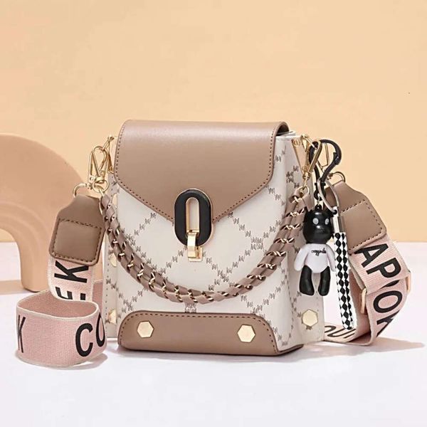 Bolso de mano para mujer, bolsos cuadrados para exteriores, bolso de diseñador, bolso cruzado con etiqueta trasera, bolsos de hombro de lona a la moda, cuadrado informal 87678