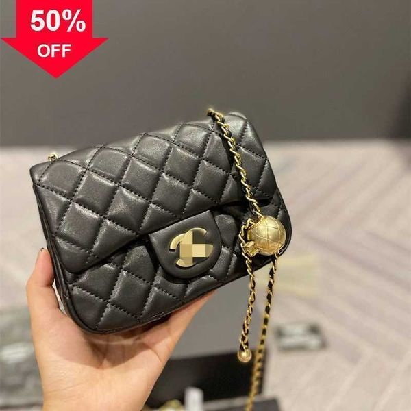 Bolso Tote The Store 80% Mayor y minorista Niña NUEVO Estilo Pequeño fragancia Fat Boy Rhombic Chain Fashion Crossbody