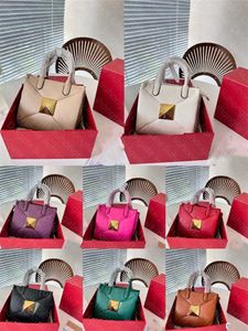 Sac fourre-tout V marque en cuir véritable Designer luxe mini sacs à main dame sacs à main femmes femme sacs à bandoulière rivet sac à main
