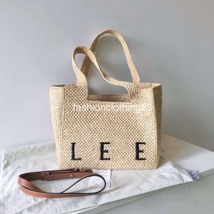 Tote Bag Woman Beach Tags Designer Fashion Handtassen Straw Schoudertas Crossbody Mini -lettertype in Nieuwe zomerse kust dames geweven