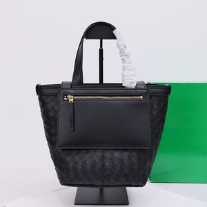 Bolso de mano tejido Bolso a cuadros para mujer Bolsos de compras Monedero Bolsos de cuero genuino Bolso cruzado con estampado de letras clásicas Monedero de moda Gran capacidad