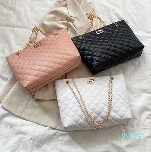 Sacs fourre-tout pour femmes Pu Leather Diamond Entet Handbag Sac à main de grande capacité