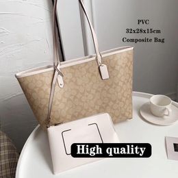 Draagtassen voor dames schoudertassen zwarte designer tas dikke riem composiet tas handtassen in stijl kantoor tas office reat weekend designer winkelzakken