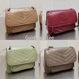 draagtassen schoudertas crossbody envelope messenger bag28cm 24 cm grote echte lederen klassieke mini handtassen designer tas 498894 klassiek niki vintage kalfsleer bakken