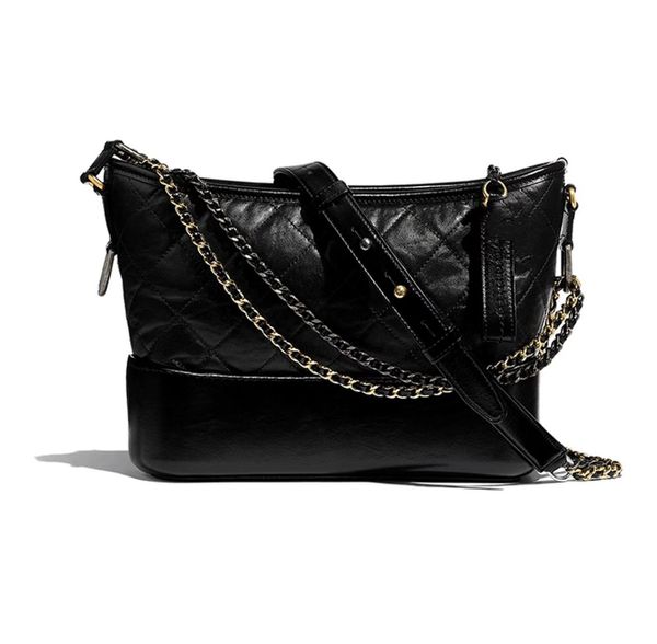 Bolsos de mano Bolso simple para mujer Bolsos de hombro de alta capacidad Diseñador de cuero Crossbody Bolsos de vagabundo para mujer Bolso de compras pequeño de diseñador Bolsos de caja con correa para el hombro negra